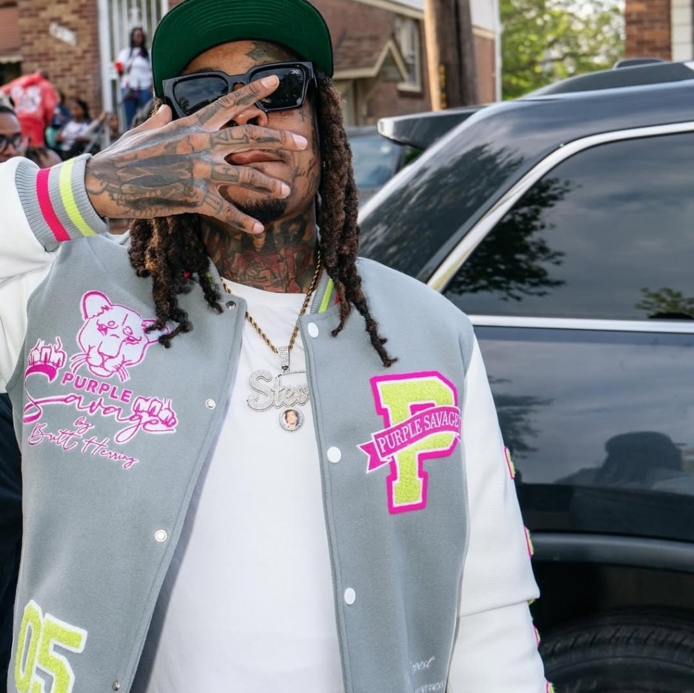 PSA Lion Scratch Varsity Jacket